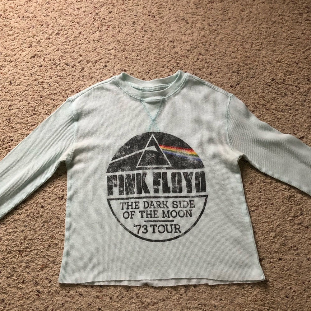 Pink Floyd 'The Dark Side of the Moon' Light Mint women Sleeve Top